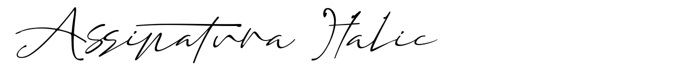 Assinatura Italic